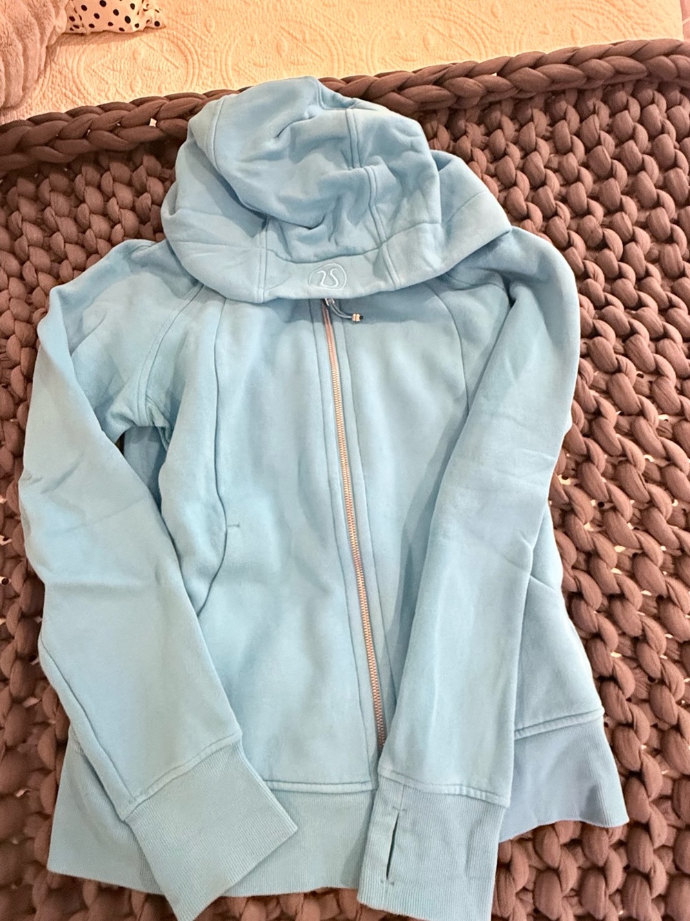 Lululemon Full Zip Scuba, Kayak Blue. M/L
